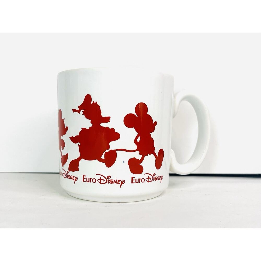 Vintage Disneyland Paris Tams Made Christmas Gift Mug Euro Disney-Amblin 1992